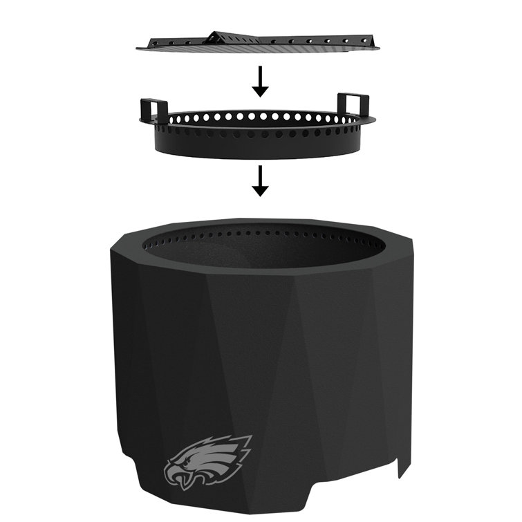 Latitude Run® Philadelphia Eagles Improved Smokeless Patio Fire Pit